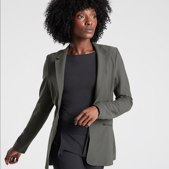 Athleta Jackets & Blazers - Athleta Interstellar Blazer Arbor Olive Green